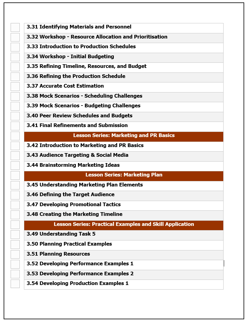 Unit 3: Performing Arts in Practice | COMPLETE CURRICULUM PACKAGE | WJEC/Eduqas Level 1/2 Vocational Award in Performing Arts