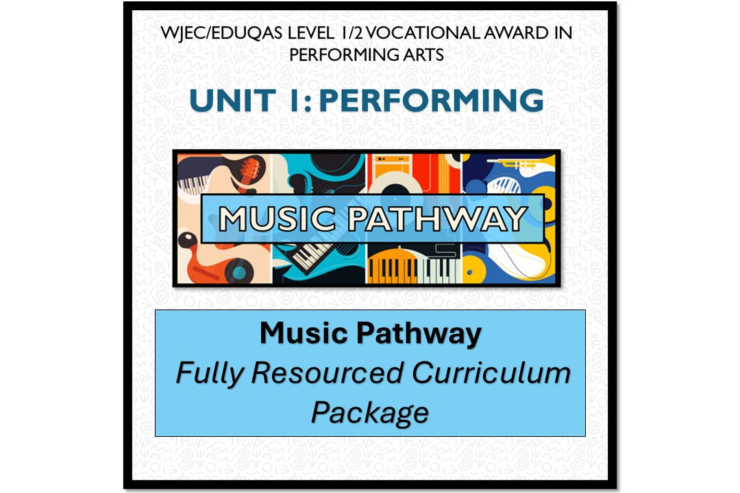 Unit 1: Performing MUSIC Pathway | Curriculum Package | WJEC/Eduqas Level 1/2 Vocational Award in Performing Arts
