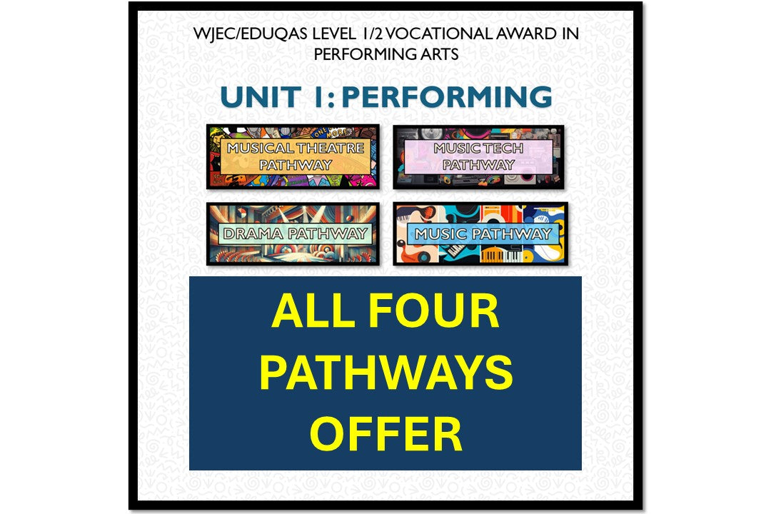 Unit 1: Performing | ALL FOUR PATHWAYS DEAL | WJEC/Eduqas Level 1/2 Vocational Award in Performing Arts